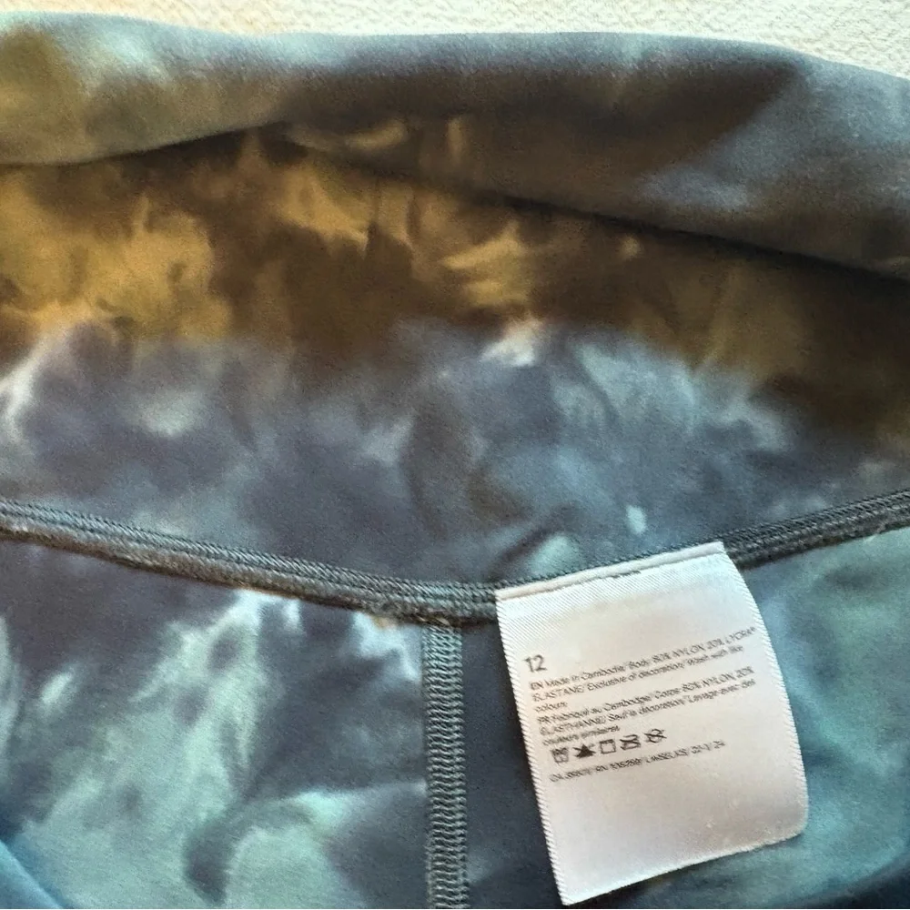 lululemon athletica Black and Charcoal Tie-Dye High-Rise Leggings